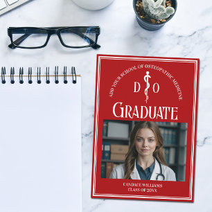 Red Osteopatic Medical School Studenten Photo Meddelande