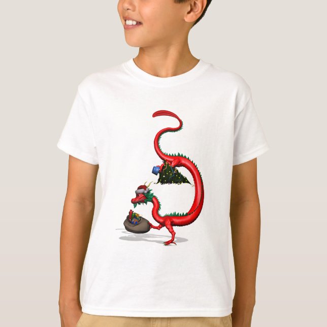 Red Östra Dragon Tee Shirt (Framsida)