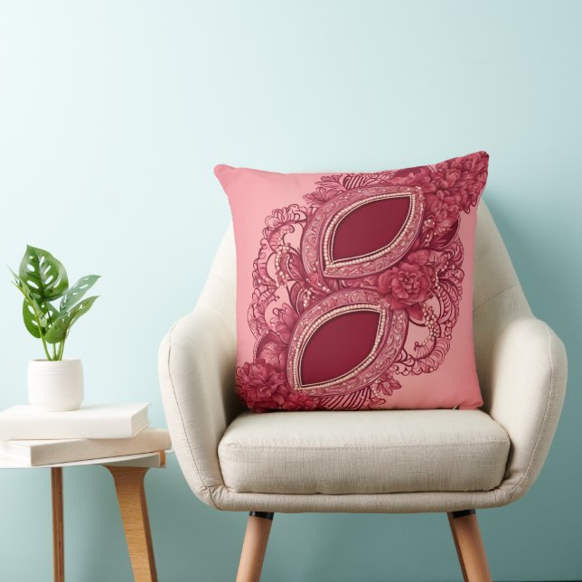 Red Ovalers AI art Kudde (Stol)