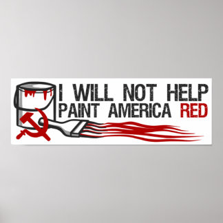 Red Paint Poster