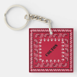 Red Paisley Bandana Personlig