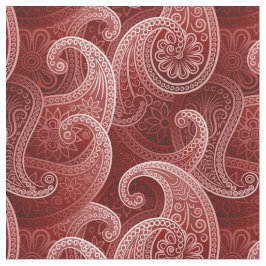 Red Paisley Exotic Mönster Tyg