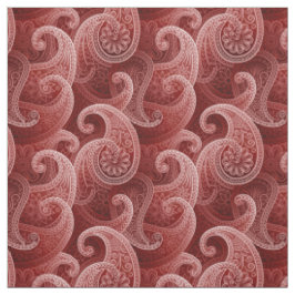 Red Paisley Exotic Mönster Tyg