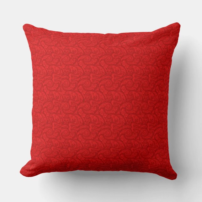 Red Paisley Kudde (Framsida)