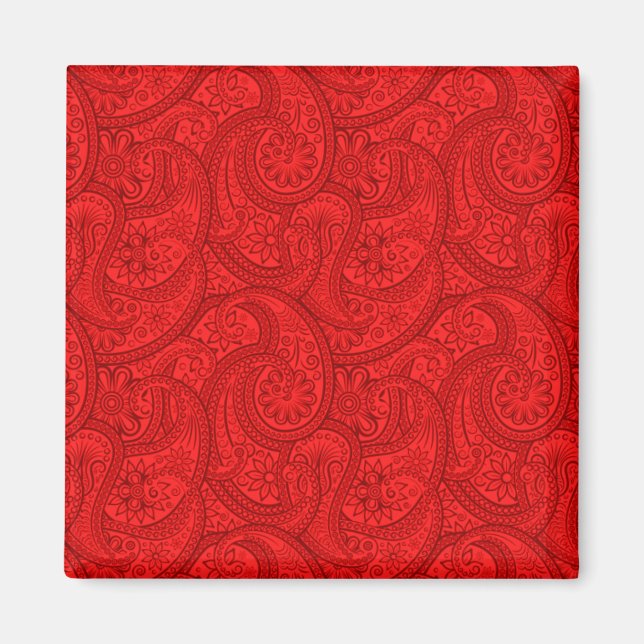 Red Paisley Magnet (Framsidan)