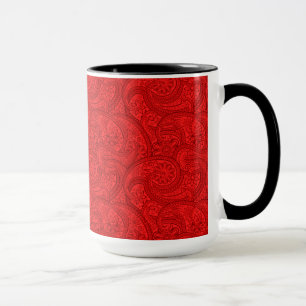 Red Paisley Mugg