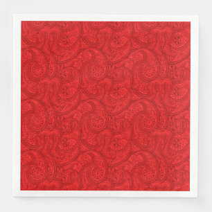 Red Paisley Pappersservett