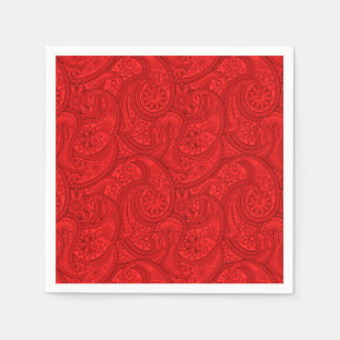 Red Paisley Pappersservett