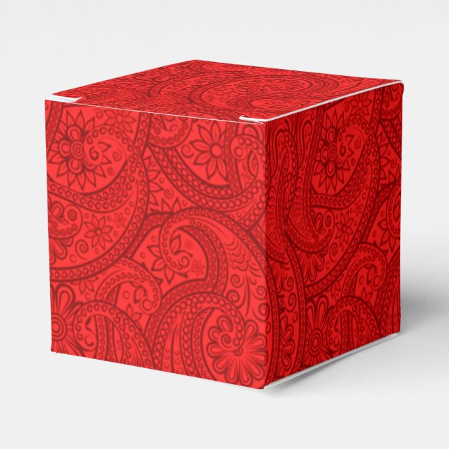 Red Paisley Presentaskar (Framsidan Sidan)