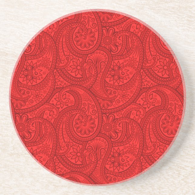 Red Paisley Underlägg (Framsidan)