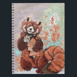 Red Panada Crystaline Vibes Art Planner Anteckningsbok<br><div class="desc">Känn att det är ett fantastiskt,  vismatiskt rödpandakonst. Wildlife älskare tar hand om den här söta,  fluffa varelsen som är full av orkidéer och magiska flytande citrinkristaller. Originalteckningar av blandade medier av Erin Cooper aka ShadoWind.</div>