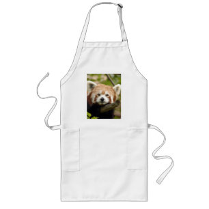 red-panda-004 röd Panda Långt Förkläde