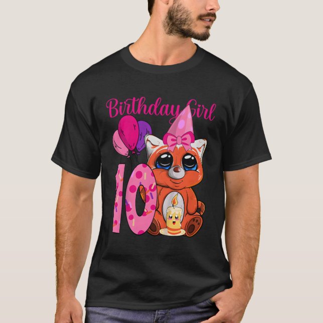 Red Panda 10Th 10 T Shirt (Framsida)