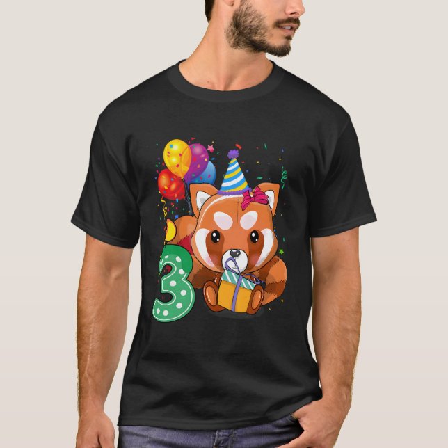 Red Panda 3Rd I M 3 Py T Shirt (Framsida)
