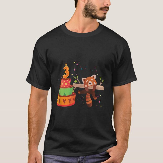 Red Panda 3Rd Red Pandas Animal T Shirt (Framsida)