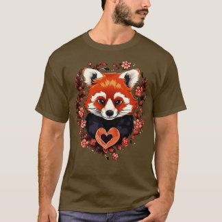 Red Panda Alla hjärtans dag T Shirt