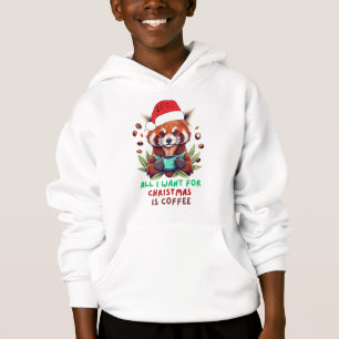 Red Panda Allt jag vill ha i jul är kaffe T Shirt