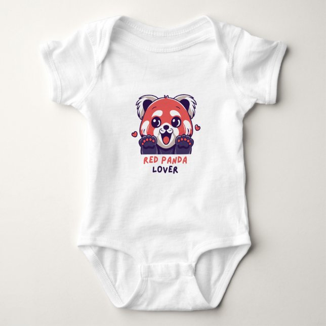 Red Panda Älskare T Shirt (Framsida)