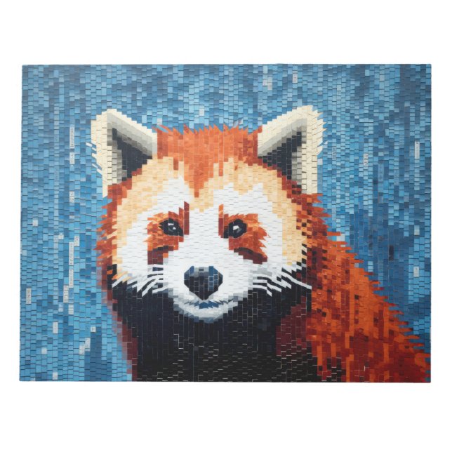 Red Panda Animal Art Decor Paint Mosaic Anteckningsblock (Framsida)