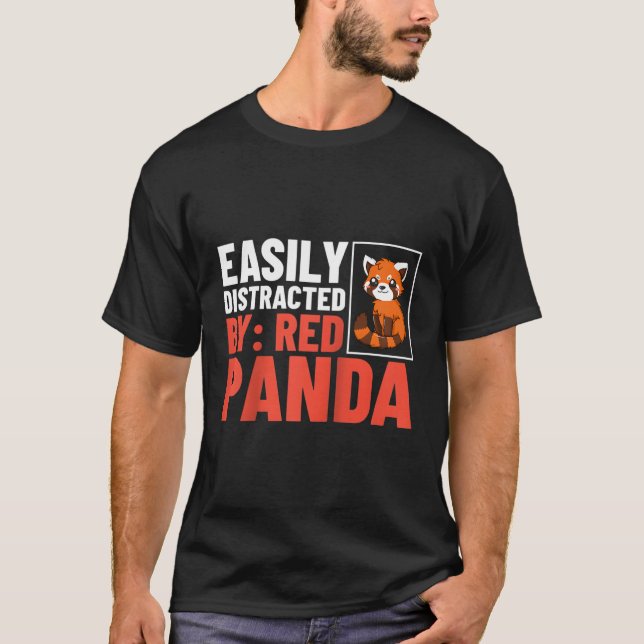 Red Panda Animal Habitat Svan Baseball T Shirt (Framsida)