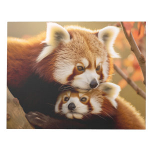 Red Panda Animal Vild Beauty Freedom Wilderness Anteckningsblock