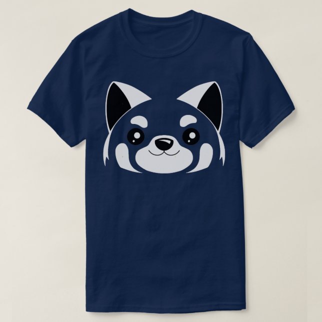 Red Panda Ansikte 2 T Shirt (Design framsida)