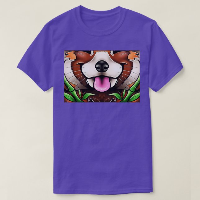 Red Panda Ansikte 3 T Shirt (Design framsida)