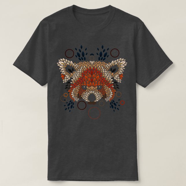 Red Panda Ansikte T Shirt (Design framsida)