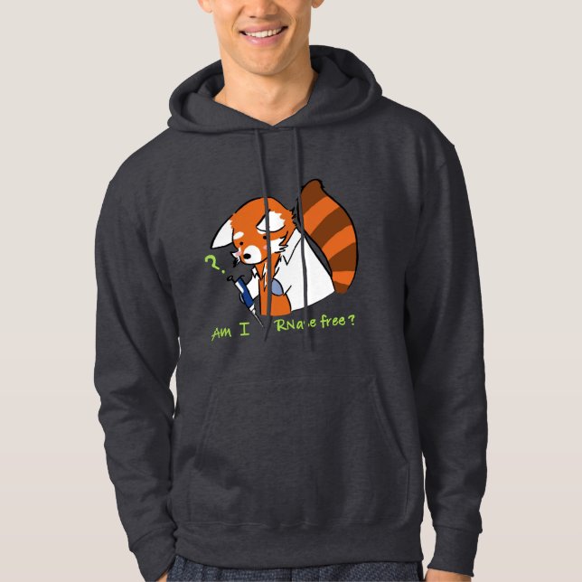 Red Panda-Är jag RNase Free? Hoodie (Framsida)