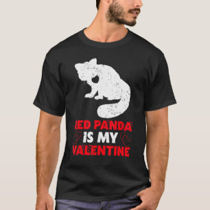 Red Panda är min Valentine Funny Red Panda Valenti T Shirt