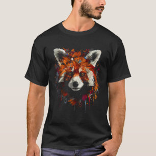 Red Panda Artwork Animal Panda T Shirt