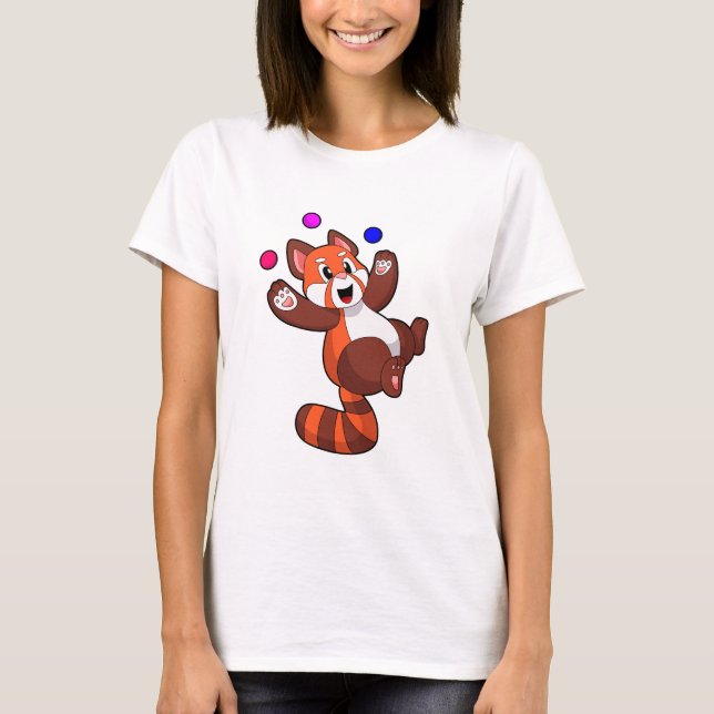 Red panda at Juggle Circus.PNG T Shirt (Framsida)