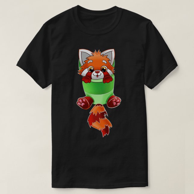 Red Panda Baby Sling T Shirt (Design framsida)