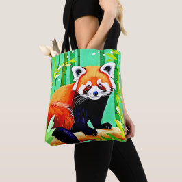 Red Panda Bamboo Forest Tygkasse