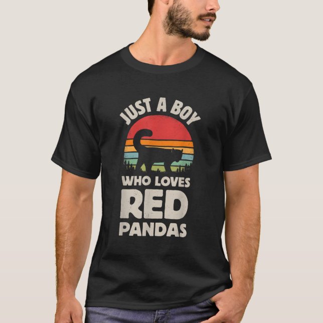 Red Panda Bara A WHO Kärlek Pandas T Shirt (Framsida)