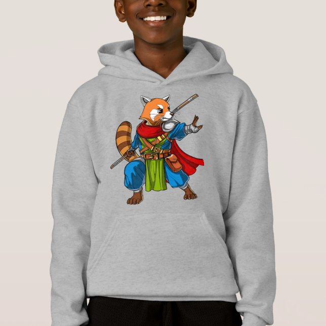 Red Panda Bear Ninja T Shirt (Framsida)