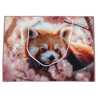 Red Panda Bland Cherry-Blommar