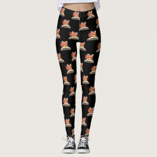 Red Panda Bok Älskare Leggings