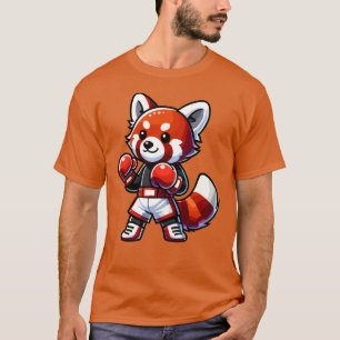 Red Panda Boxer Cute Boxing T Shirt