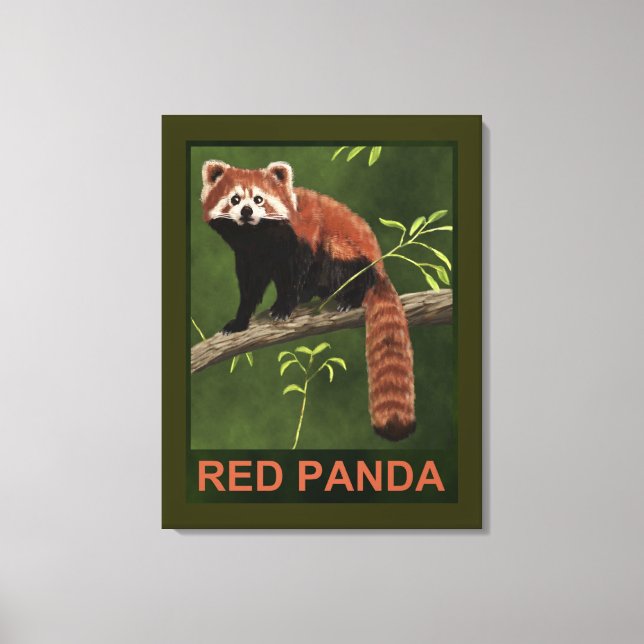 Red Panda Canvastryck (Framsida)