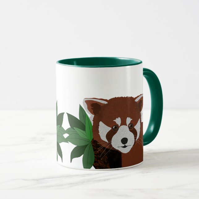 Red Panda Ceramic Mugg (Framsida höger)