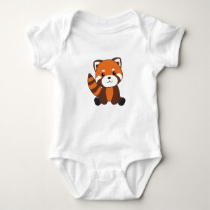 Red Panda Cute Animals För barn Kawaii T Shirt