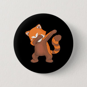 Red Panda Dabbing Dab för Live I Panda Älskare Knapp