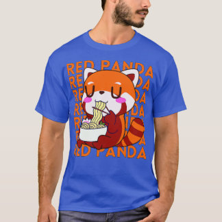 Red Panda Eating Ramen 2 T Shirt
