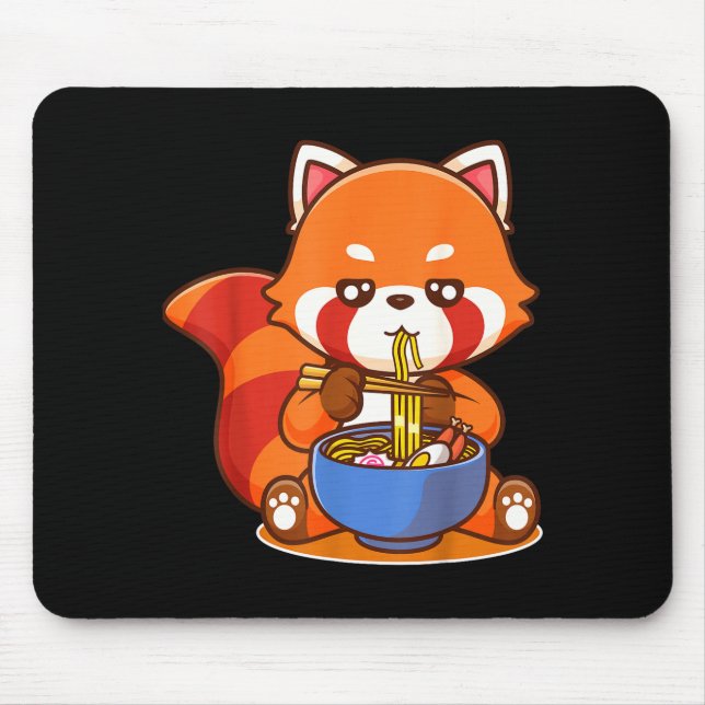Red Panda Eating Ramen Japanese Soup Zoo Animal Zo Musmatta (Framsidan)