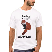 Red Panda Feeling Sömnig Funny Red Panda