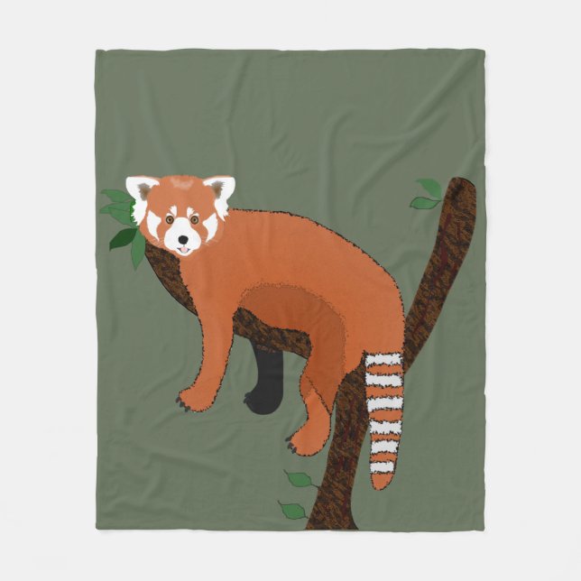 Red Panda Fleece Blanket (Framsidan)