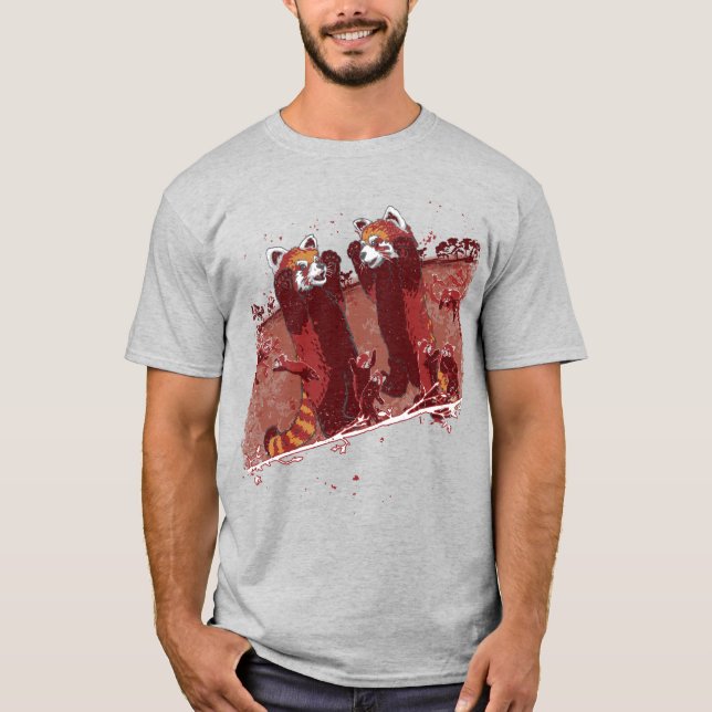 Red Panda Fury T Shirt (Framsida)