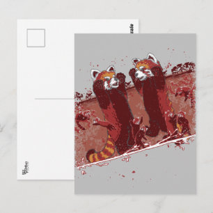 Red Panda Fury Vykort