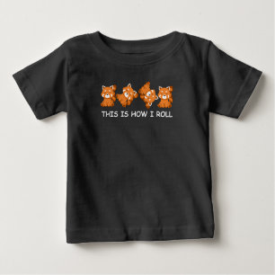 Red Panda Gift Kids Det här är hur jag rullar T Shirt